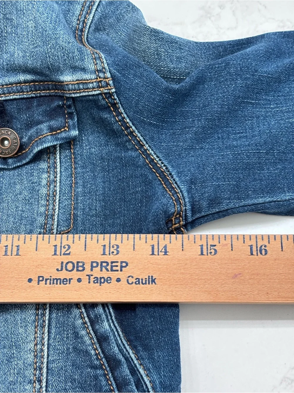 Cat and Jack girls blue jean jacket Sz 7
